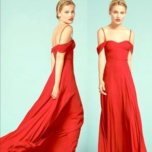 Reformation Poppy Dress Maxi Red Size 8
